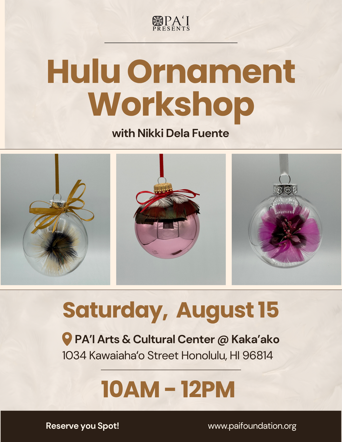 Hulu Ornaments with Nikki Dela Fuente