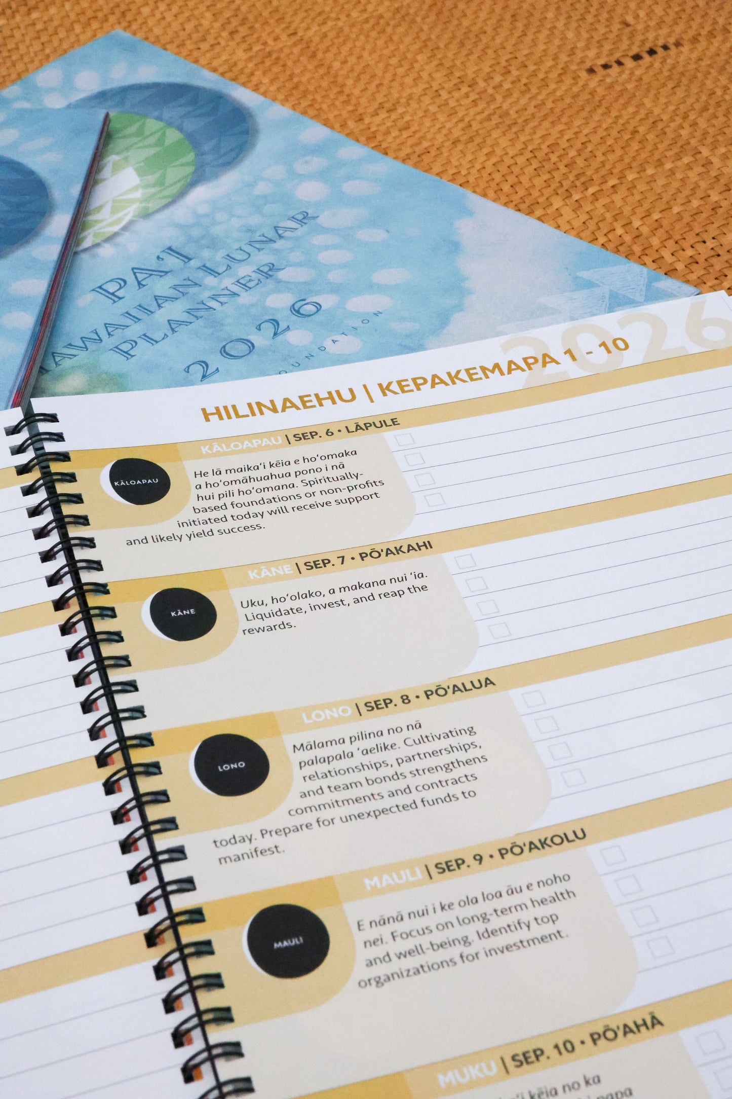 2026 Kaulana Mahina Planner