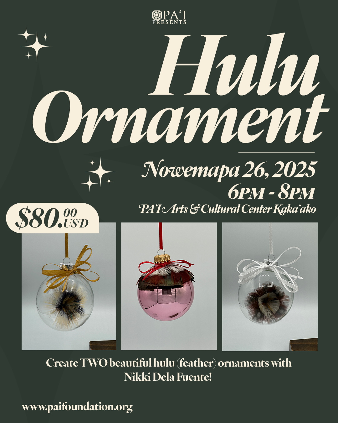 Hulu Ornament Workshop